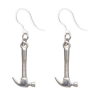 Hammer Dangles Hypoallergenic Earrings for Sensitive Ears Made with Plastic Posts