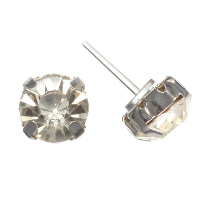 Faux Diamond Earrings (Studs) - 10mm silver