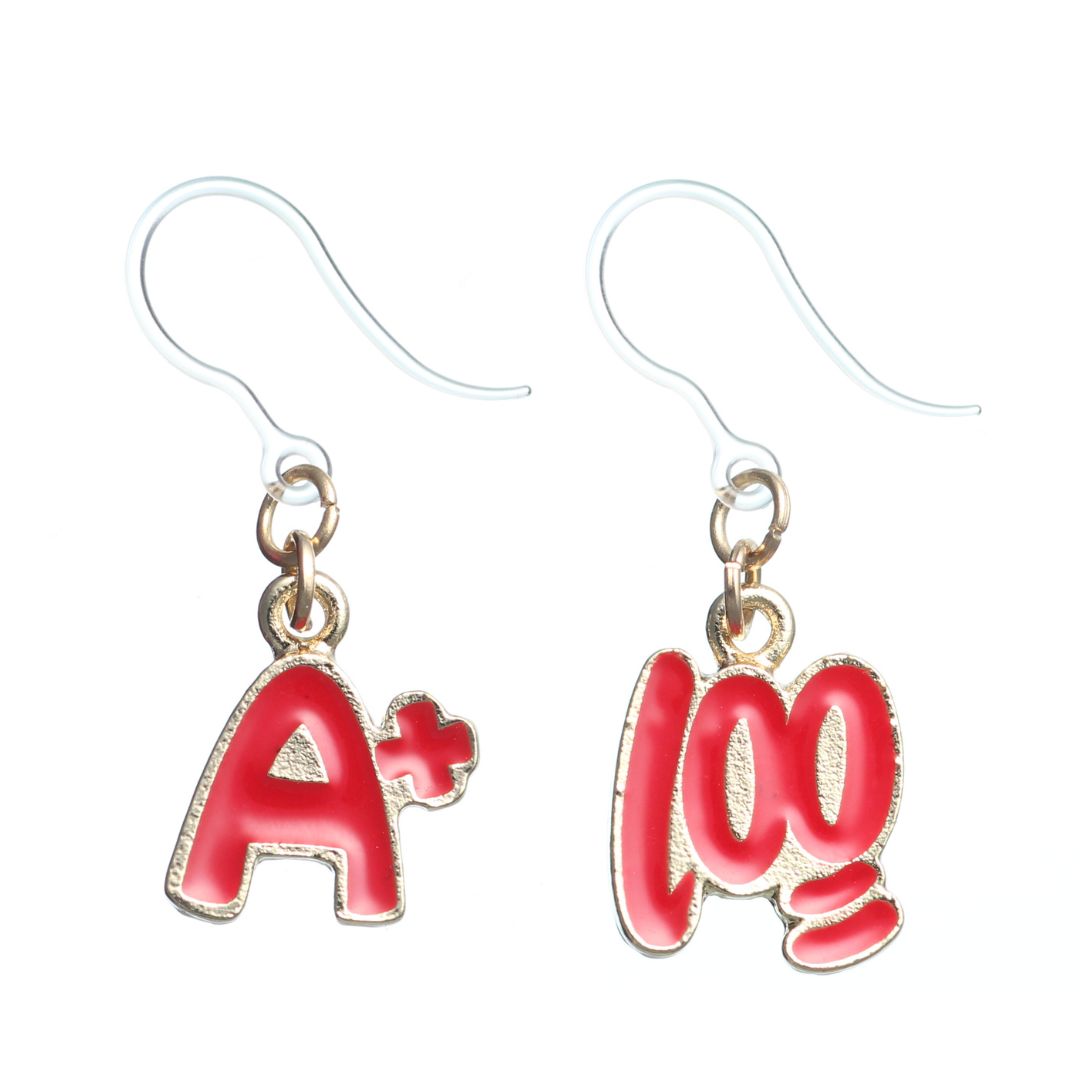 Perfect Score Dangles Hypoallergenic Earrings for Sensitive Ears Made with Plastic Posts