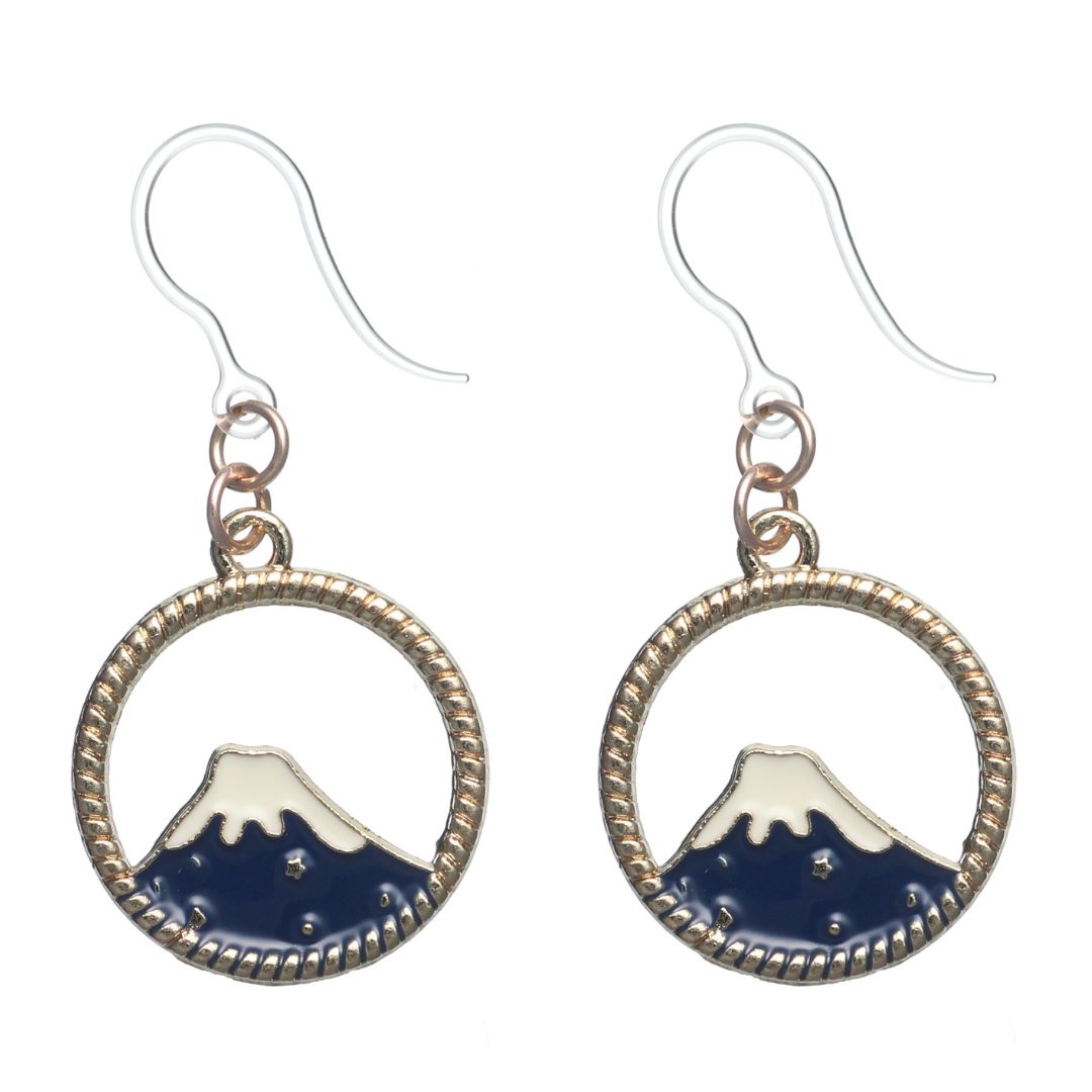 Volcano Dangles Hypoallergenic Earrings for Sensitive Ears Made with Plastic Posts