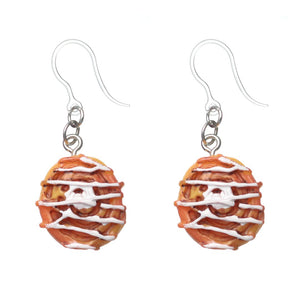 Cinnamon Roll Dangles Hypoallergenic Earrings for Sensitive Ears Made with Plastic Posts