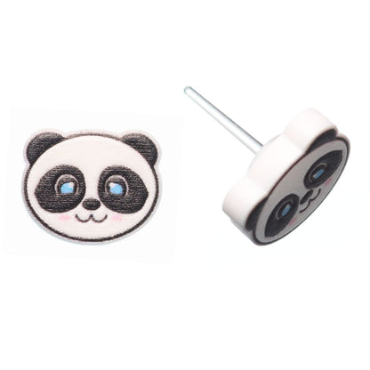  Panda Earrings (Studs) - blue eyes