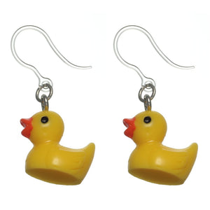 Rubber Duckie Dangles Hypoallergenic Earrings for Sensitive Ears Made with Plastic Posts