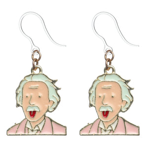 Einstein Dangles Hypoallergenic Earrings for Sensitive Ears Made with Plastic Posts
