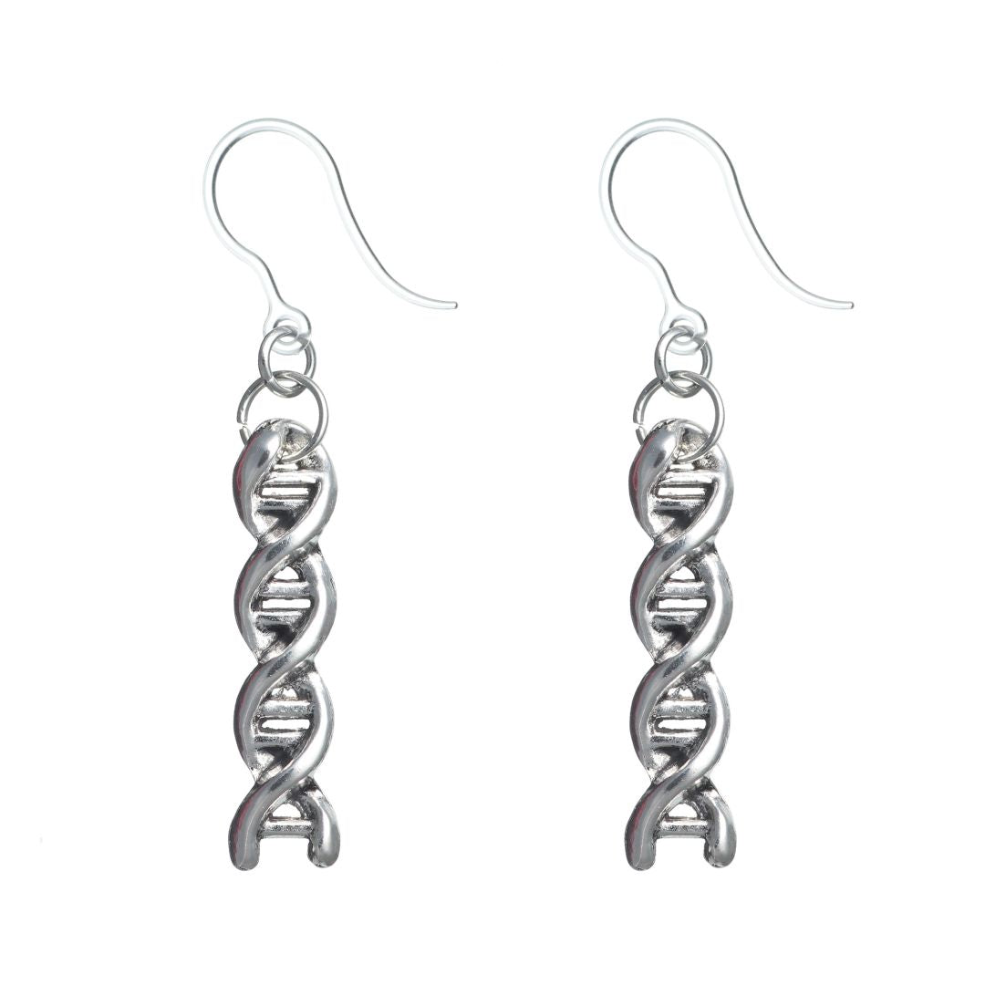 DNA Dangles Hypoallergenic Earrings for Sensitive Ears Made with Plastic Posts