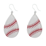 Glassy Sports Drop Earrings (Dangles) - baseball