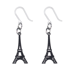 Tiny Eiffel Tower Dangles Hypoallergenic Earrings for Sensitive Ears Made with Plastic Posts