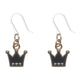 Petite Crown Dangles Hypoallergenic Earrings for Sensitive Ears Made with Plastic Posts