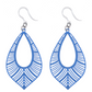 Textured Bird Feather Dangles