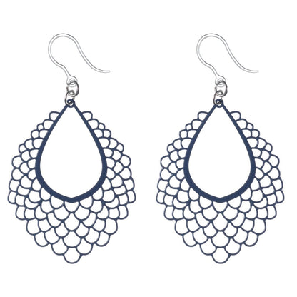 Water Droplet Dangles Hypoallergenic Earrings for Sensitive Ears Made with Plastic Hooks