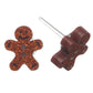 Gingerbread Man Earrings (Studs) - engraved