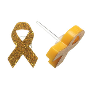 Ribbon Studs Hypoallergenic Earrings for Sensitive Ears Made with Plastic Posts