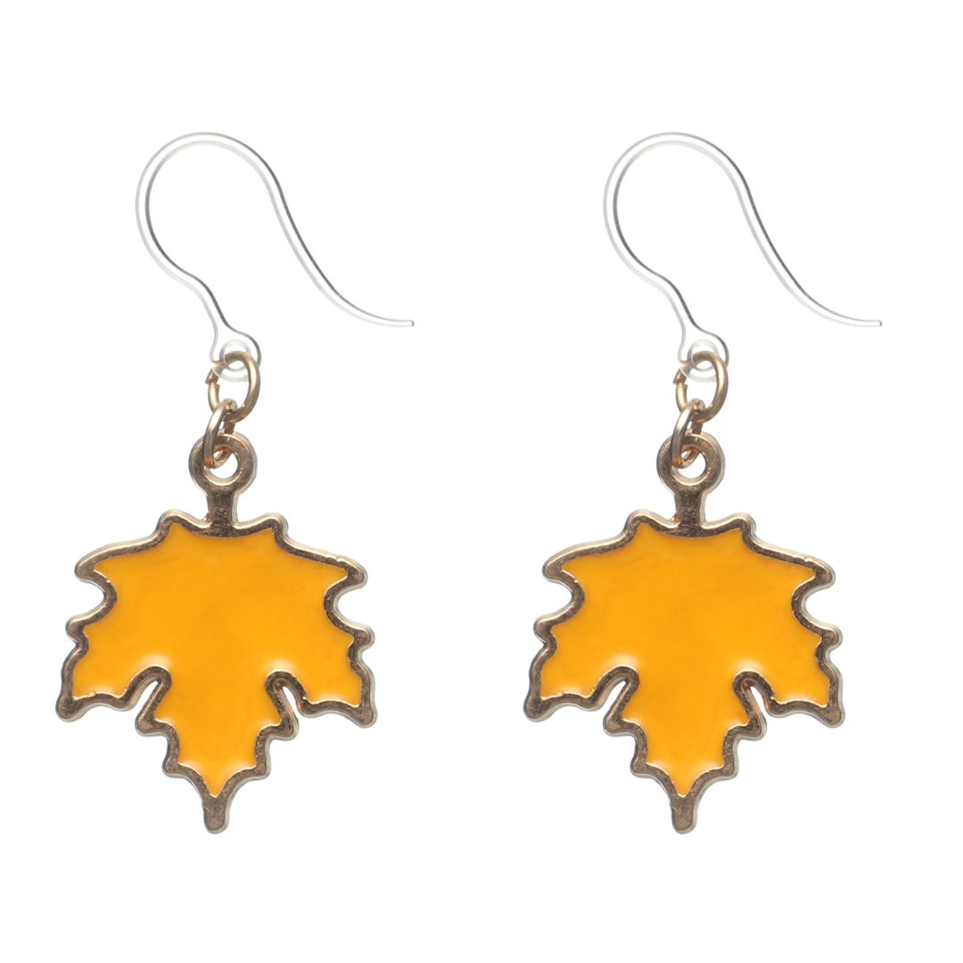 Festive Fall Dangles Hypoallergenic Earrings for Sensitive Ears Made with Plastic Posts