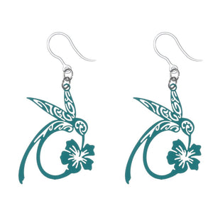 Hungry Hummingbird Dangles Hypoallergenic Earrings for Sensitive Ears Made with Plastic Posts