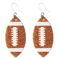 Glitter Football Dangles