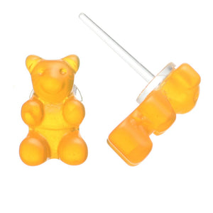 Gummy Bear Studs Hypoallergenic Earrings for Sensitive Ears Made with Plastic Posts