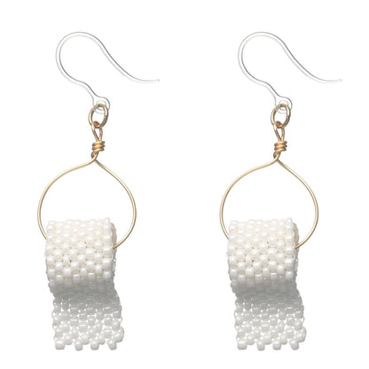 Toilet Paper Dangles Hypoallergenic Earrings for Sensitive Ears Made with Plastic Posts