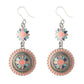 Aztec Flower Dangles Hypoallergenic Earrings for Sensitive Ears Made with Plastic Posts