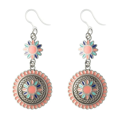 Aztec Flower Dangles