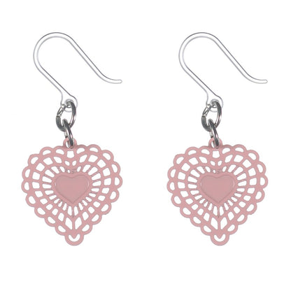 Doily Heart Dangles