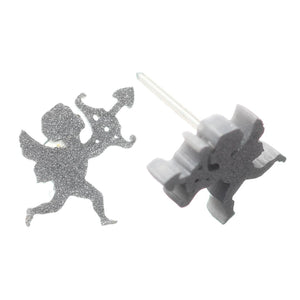 Cupid Studs Hypoallergenic Earrings for Sensitive Ears Made with Plastic Posts