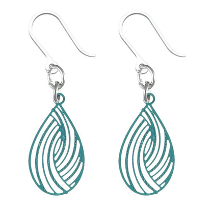 Petite Teardrop Swirl Dangles