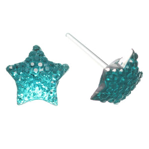 Bubble Star Studs Hypoallergenic Earrings for Sensitive Ears Made with Plastic Posts
