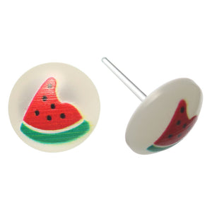 Cutesy Food Studs Hypoallergenic Earrings for Sensitive Ears Made with Plastic Posts