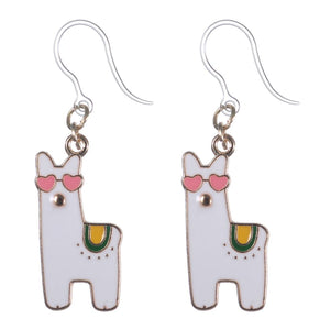 Alpaca Dangles Hypoallergenic Earrings for Sensitive Ears Made with Plastic Posts
