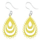 Triple Lace Teardrop Dangles Hypoallergenic Earrings for Sensitive Ears Made with Plastic Posts