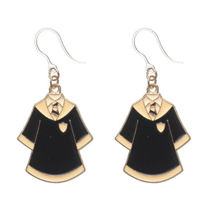 Wizard Robe Dangles Hypoallergenic Earrings for Sensitive Ears Made with Plastic Posts