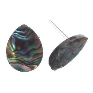 Abalone Studs Hypoallergenic Earrings for Sensitive Ears Made with Plastic Posts