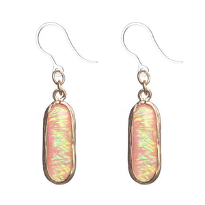 Foil Capsule Dangles Hypoallergenic Earrings for Sensitive Ears Made with Plastic Posts