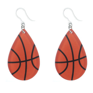Glassy Sports Drop Earrings (Dangles) - basketball