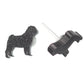 Pug Dog Glitter Studs Hypoallergenic Earrings for Sensitive Ears Made with Plastic Posts