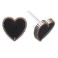 Gold Threaded Heart Studs