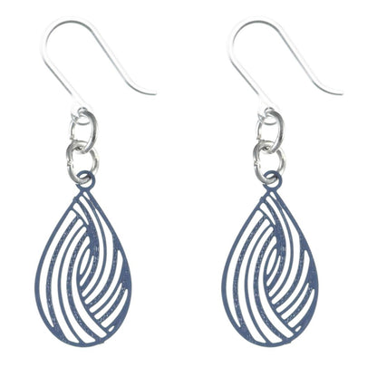 Petite Teardrop Swirl Dangles