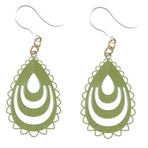 Triple Lace Teardrop Dangles