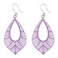 Textured Bird Feather Dangles