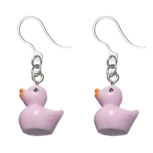 Rubber Duckie Dangles Hypoallergenic Earrings for Sensitive Ears Made with Plastic Posts