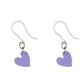 Paint Drop Heart Dangles Hypoallergenic Earrings for Sensitive Ears Made with Plastic Posts