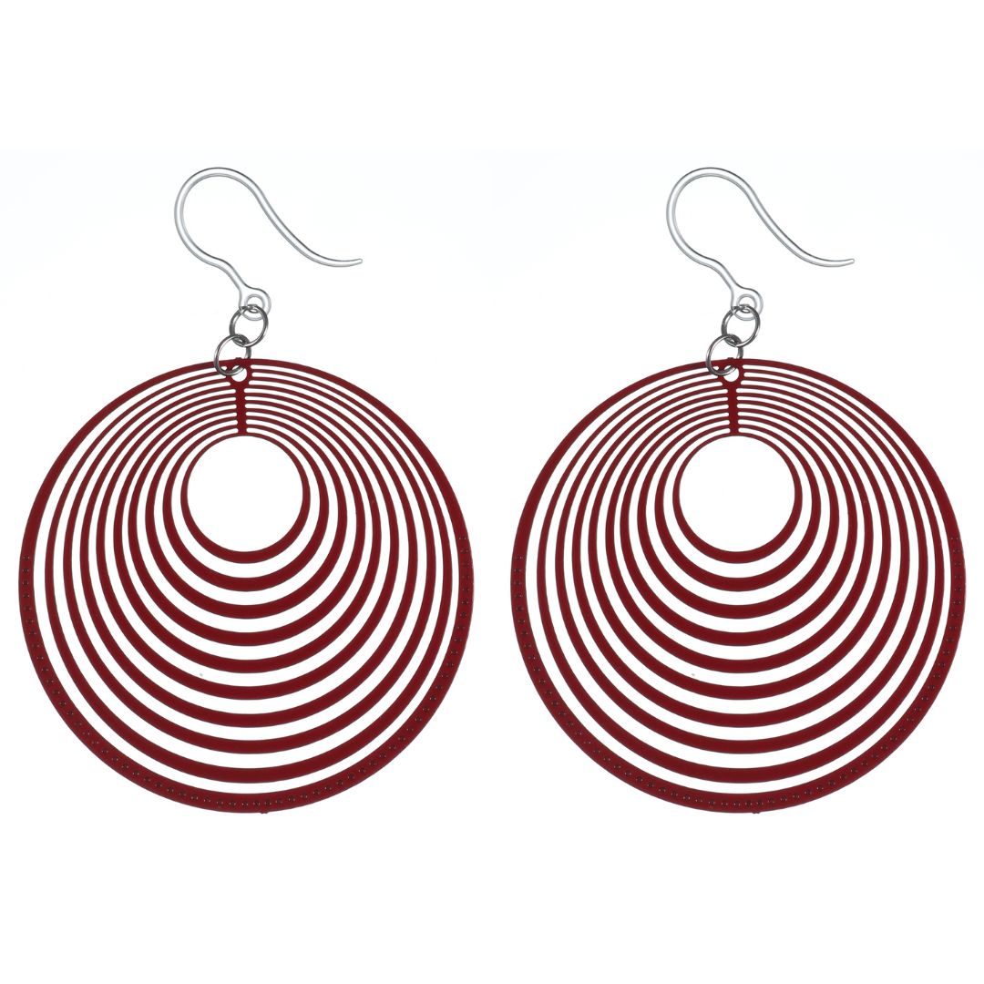 Stacked Hanging Hoop Dangles