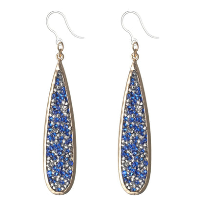 Faux Druzy Raindrop Dangles