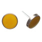Gold Rimmed Paint Drop Studs Hypoallergenic Earrings for Sensitive Ears Made with Plastic Posts