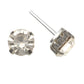 Faux Diamond Earrings (Studs) - 8mm silver