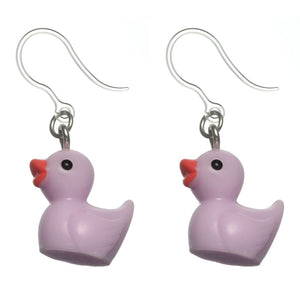 Rubber Duckie Dangles Hypoallergenic Earrings for Sensitive Ears Made with Plastic Posts