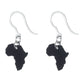 Tiny Africa Dangles Hypoallergenic Earrings for Sensitive Ears Made with Plastic Posts