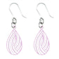 Petite Teardrop Swirl Dangles Hypoallergenic Earrings for Sensitive Ears Made with Plastic Posts