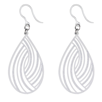 Large Teardrop Swirl Dangles