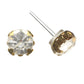 Faux Diamond Earrings (Studs) - 8mm gold